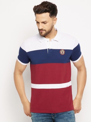 DUKE Colorblock Men Polo Neck Multicolor T-Shirt