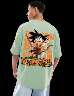 RAN ELEVEN COMPANY Graphic Print Men Crew Neck Green T-Shirt