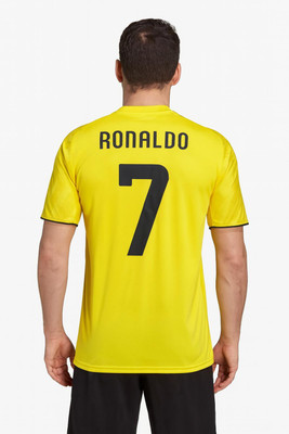 MSV Printed Men Polo Neck Yellow T-Shirt