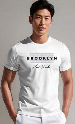 TDFASHIONS Graphic Print Couple Round Neck White T-Shirt