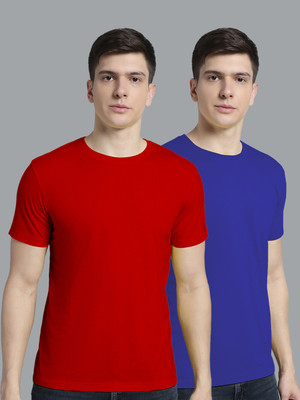 FBAR Solid Men Round Neck Multicolor T-Shirt
