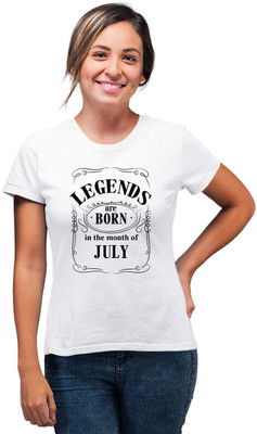 SmarTee Street Typography Women Round Neck White T-Shirt
