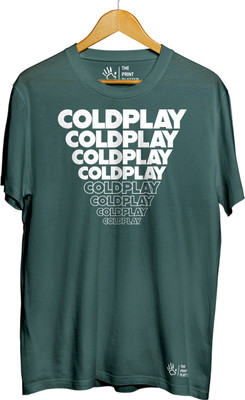 THE PRINT PLATTER Graphic Print Men Round Neck Dark Green T-Shirt