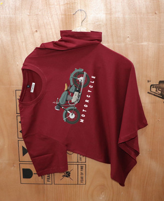 Magneto Printed Men Round Neck Maroon T-Shirt