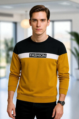 FASHIUM Colorblock Men Round Neck Multicolor T-Shirt