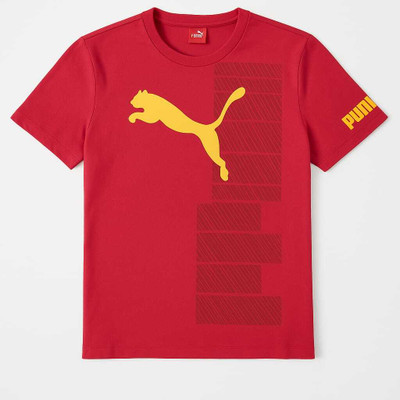 galaxo Graphic Print Men Round Neck Red T-Shirt