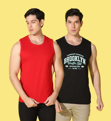 WOOSTRO Printed Men Round Neck Multicolor T-Shirt