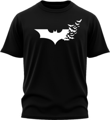 Jazira Graphic Print Men Round Neck Black T-Shirt