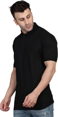 YUALIN CREATION Printed Men Polo Neck Multicolor T-Shirt