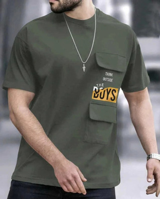 COPEHHI Printed Men Round Neck Green T-Shirt