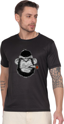 LIFE STYLE COMMERCE Graphic Print Men Round Neck Grey T-Shirt