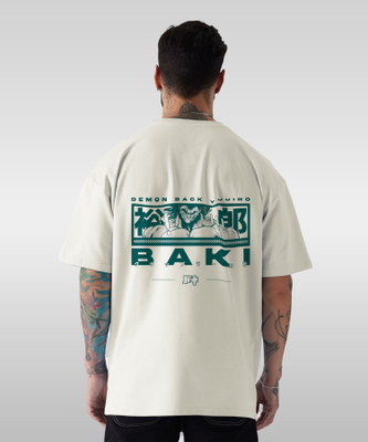 METRONAUT Printed Men Round Neck White T-Shirt