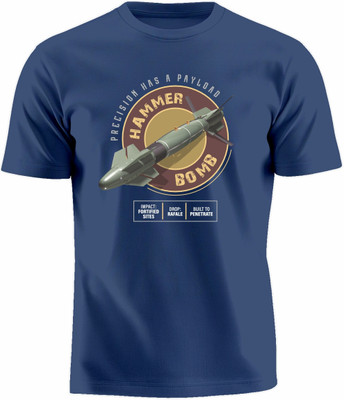 Luv My India Printed Couple Round Neck Blue T-Shirt