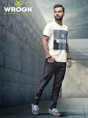 WROGN Printed Men Round Neck White T-Shirt