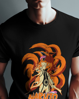 SteezonStore Graphic Print Men Round Neck Black T-Shirt