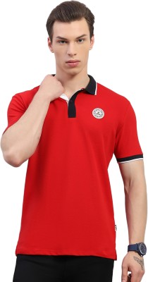 Rock.it Solid Men Polo Neck Red T-Shirt