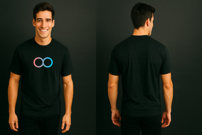 RIVONN Graphic Print Men Round Neck Black T-Shirt