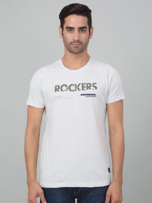 CANTABIL Printed Men Round Neck White T-Shirt