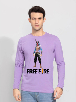 PRINCE CREATION Typography Men Round Neck Purple T-Shirt
