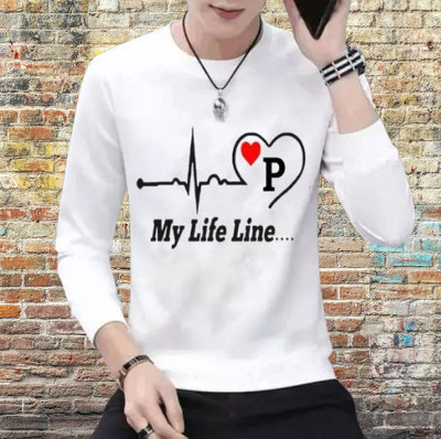 Mundali Typography Men Round Neck White T-Shirt