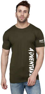 MINISTRY OF FRIENDS Printed Men Round Neck Dark Green T-Shirt