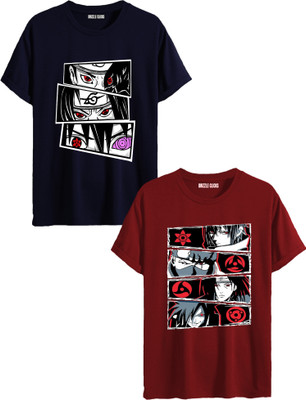 DRIZZLE CLICKS Graphic Print Men Round Neck Multicolor T-Shirt