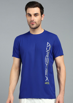 Adrenex Printed Men Round Neck Multicolor T-Shirt