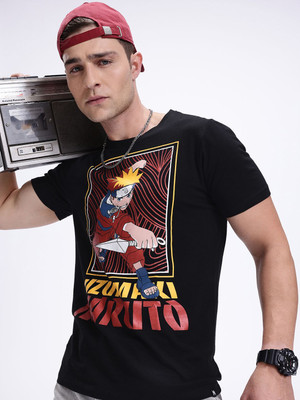 Kook N Keech Printed Men Round Neck Multicolor T-Shirt