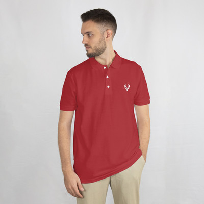 Arctica Solid Men Polo Neck Black T-Shirt