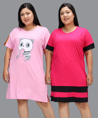 DreamBe Self Design Women Round Neck Multicolor T-Shirt