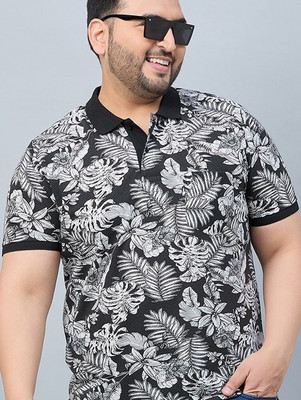 Austivo Printed Men Polo Neck Multicolor T-Shirt