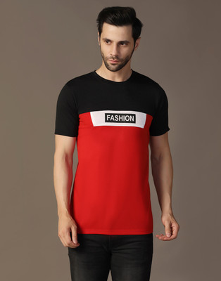 URE Enterprises Printed Men Round Neck Red T-Shirt