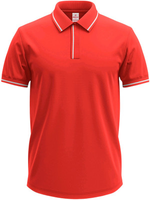 click n buy Solid Men Polo Neck Multicolor T-Shirt