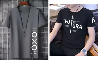 Pachirisu Printed Men Round Neck Multicolor T-Shirt