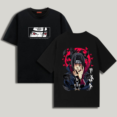 THE BROKEN STREET Graphic Print Men Round Neck Black T-Shirt