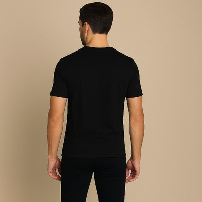 firrach Solid Men Round Neck Black T-Shirt