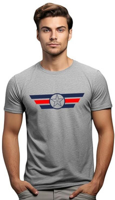 ROYALTRADERS Printed Men Round Neck Multicolor T-Shirt
