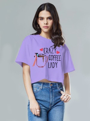 SPS STYLE Casual Printed Women Purple Top