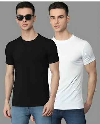 DAKU FASHION Printed Men Round Neck Multicolor T-Shirt