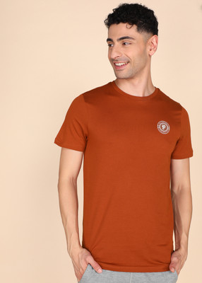 PUMA Solid Men Round Neck Red T-Shirt