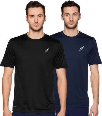 COPEHHI Solid Men Crew Neck Black, Navy Blue T-Shirt