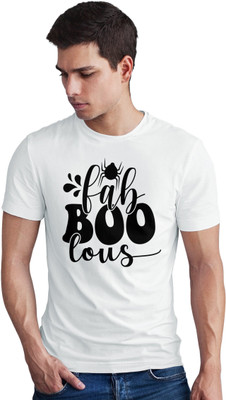Seek Buy Love Printed Men Round Neck White T-Shirt