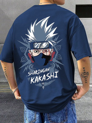 TeeBrozz Printed, Typography Men Round Neck Navy Blue T-Shirt