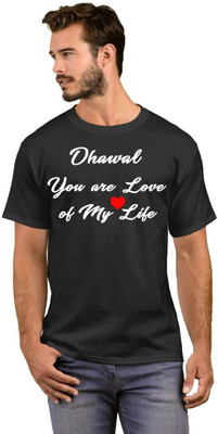 GNS Nationnal Printed Men Round Neck White, Black T-Shirt