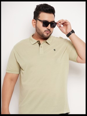 METRONAUT PLUS Solid Men Polo Neck Green T-Shirt