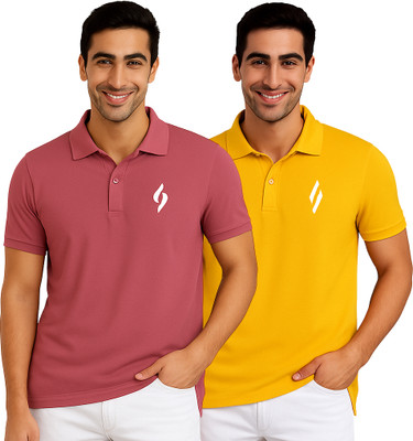 SM SHAYAM CREATION Printed Men Polo Neck Multicolor T-Shirt