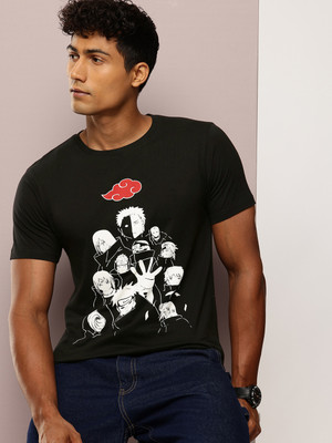 INVICTUS Printed Men Round Neck Black T-Shirt