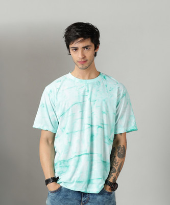 RodZen Printed Men Round Neck Green T-Shirt