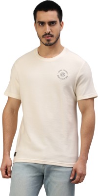 ROYAL ENFIELD Solid Men Round Neck White T-Shirt