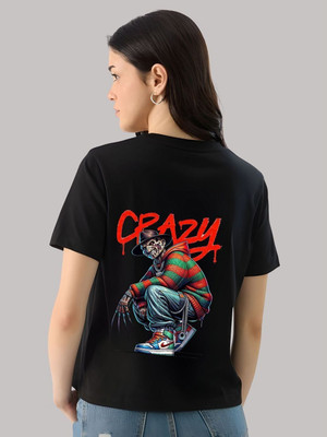 SZN Solid Women Round Neck Black T-Shirt